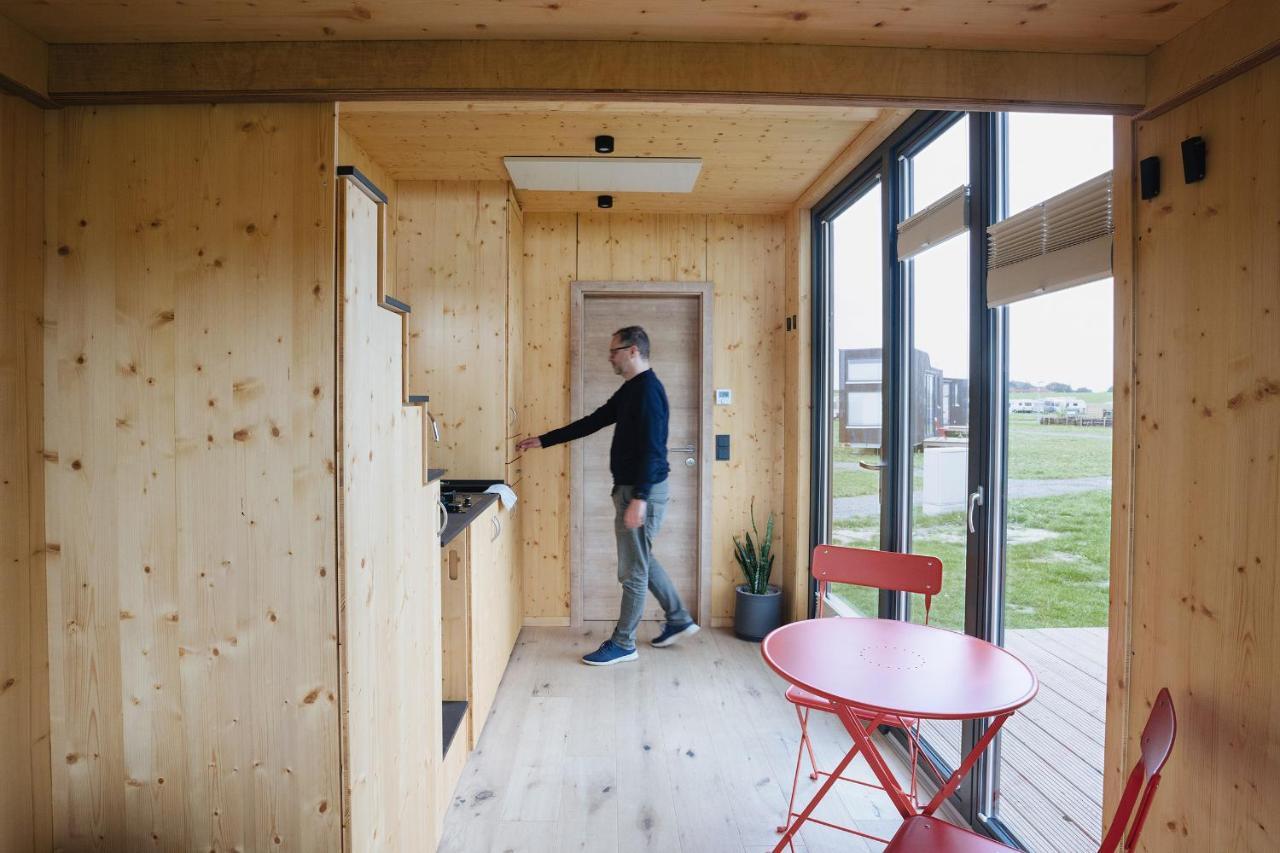 Tiny House Nature 15 Zur Meerseite - Green Tiny Village Harlesiel 카롤리넨시엘 외부 사진