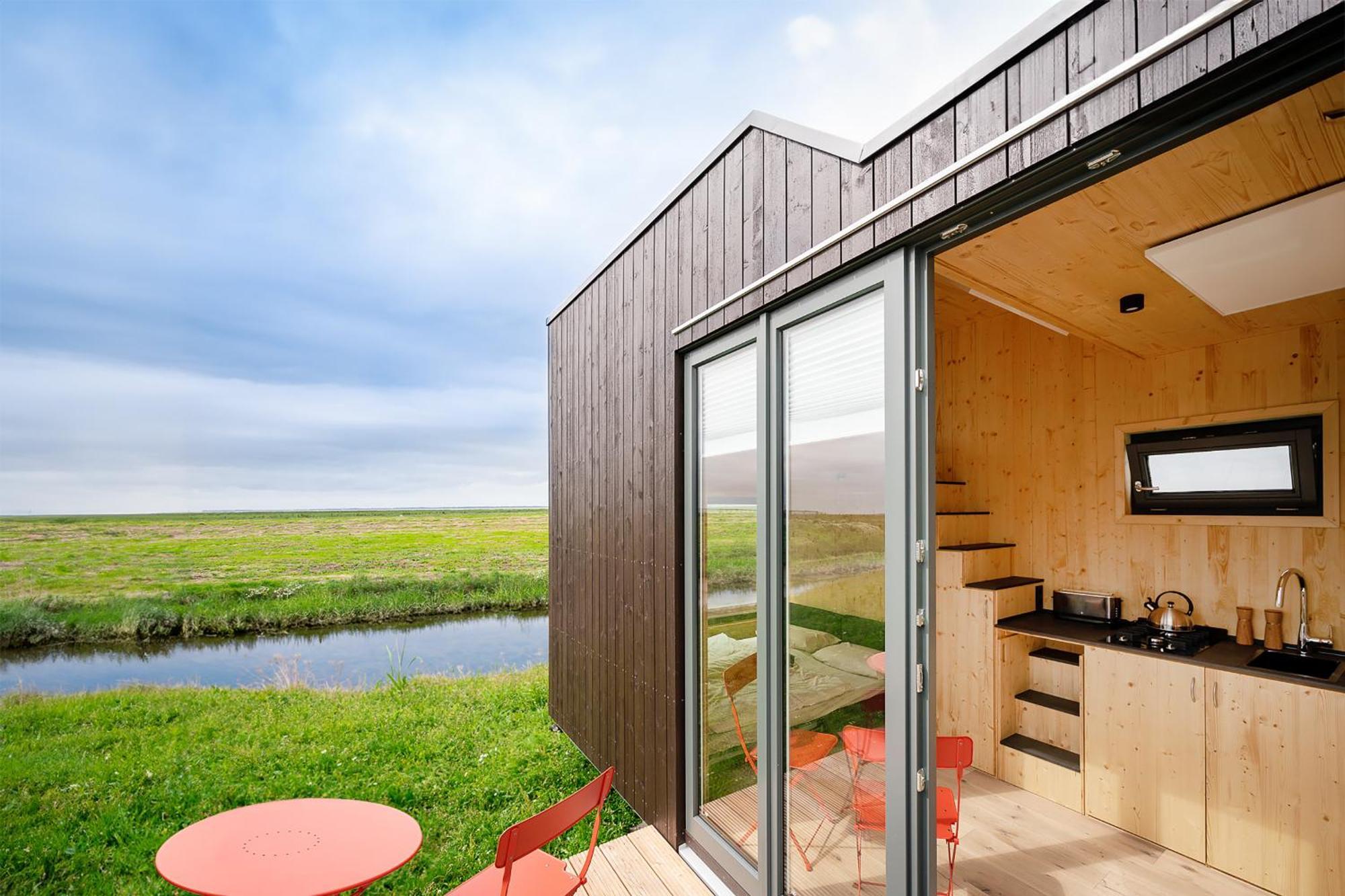 Tiny House Nature 15 Zur Meerseite - Green Tiny Village Harlesiel 카롤리넨시엘 외부 사진